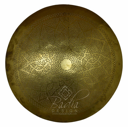 Round Brass Wall Sconce