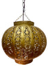 Round Moroccan Pierced Zinc Hanging Lantern