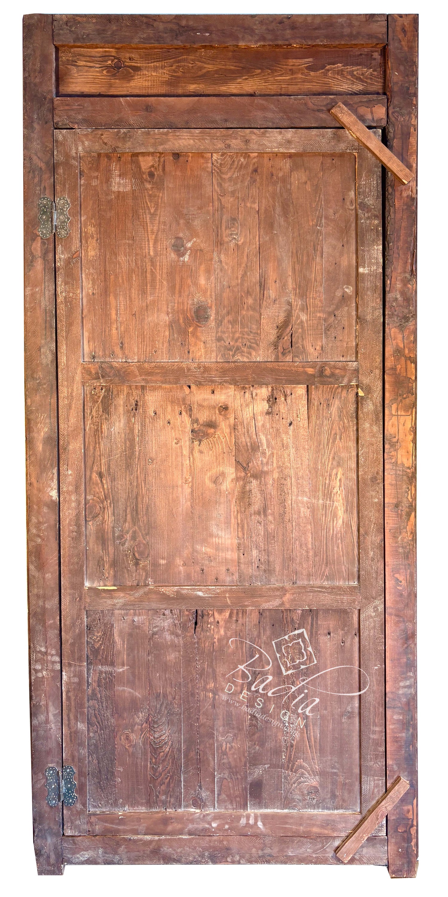 Rustic Decorative Wooden Door with Intricate Carvings