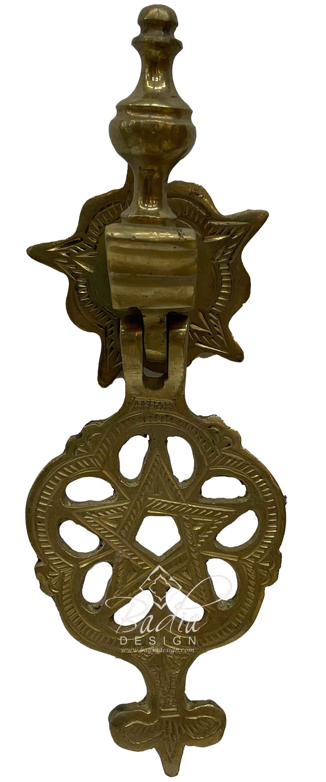 Decorative Hand-Forged Brass Door Knocker