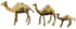 Moroccan Embossed Brass Camel Figurines