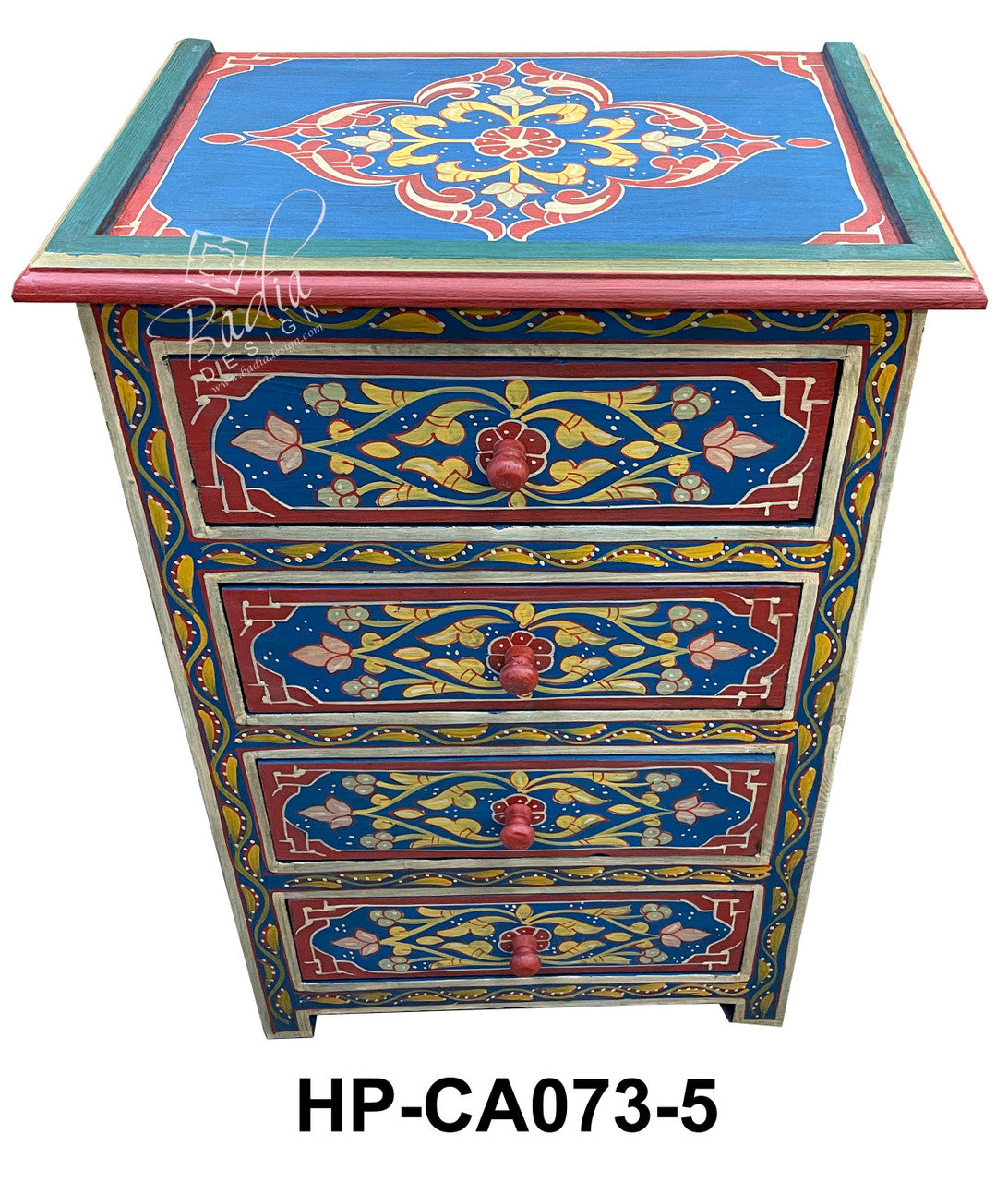 Hand Painted Bedroom Nightstand