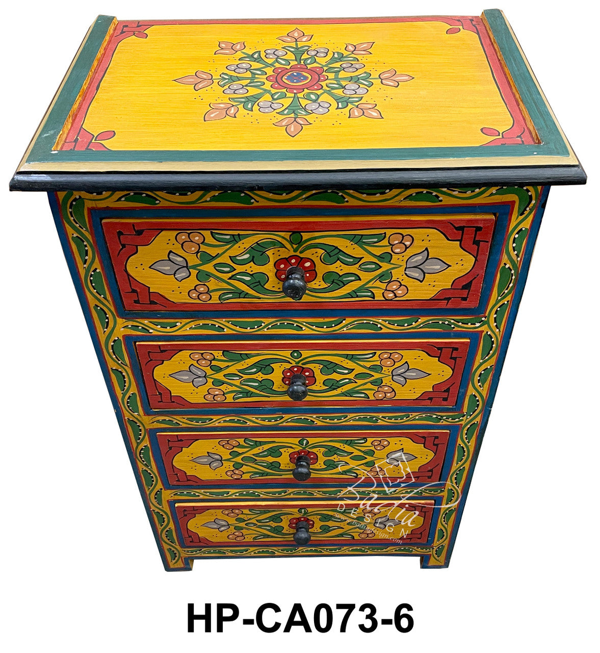Hand Painted Bedroom Nightstand