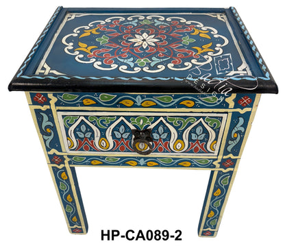 Small Multi-Color Hand Painted Nightstands