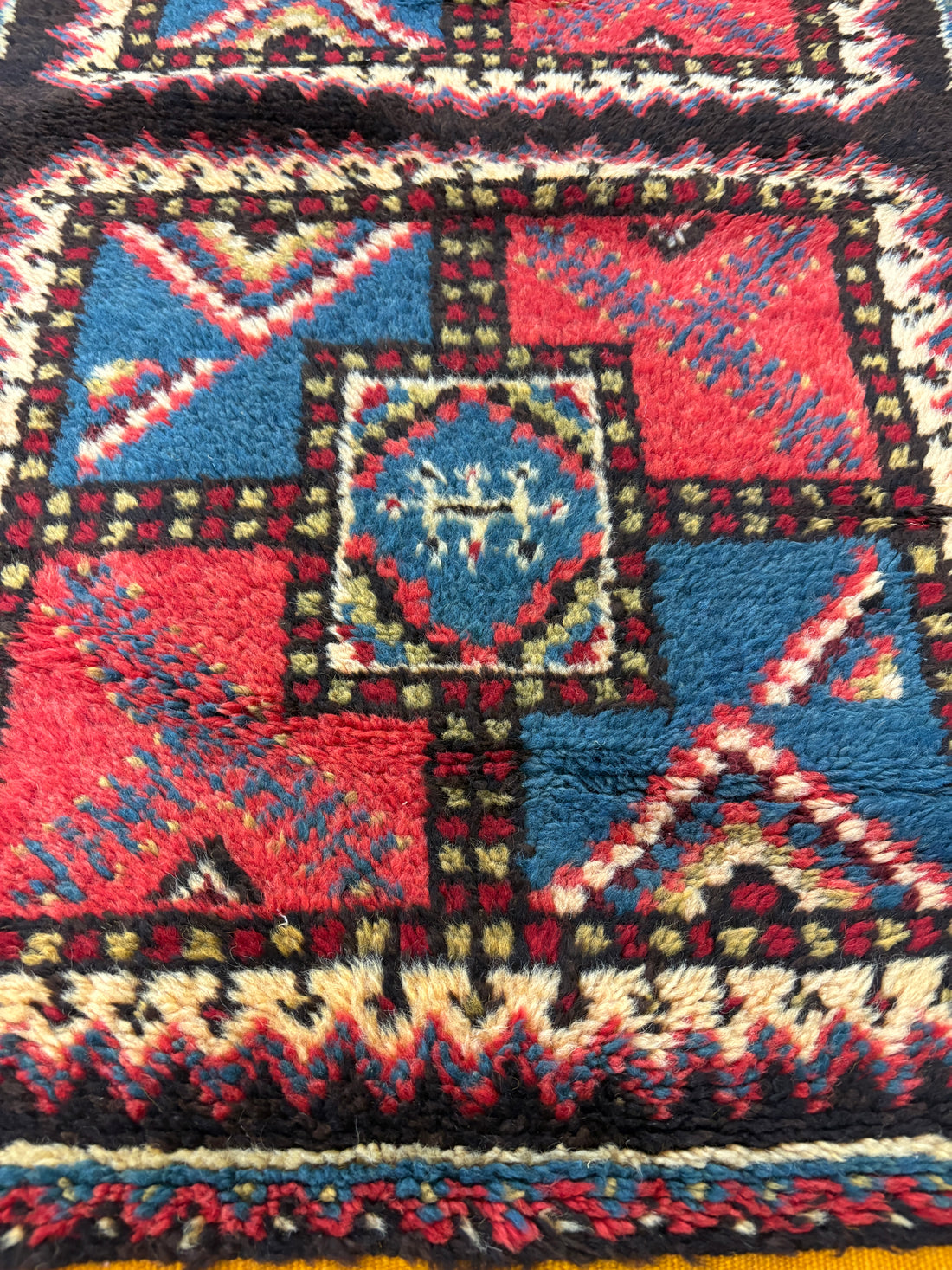 Small Multi-Color Geometric Tribal Rug