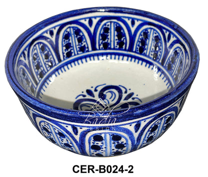 Multi-Color Hand Painted Ceramic Bowls