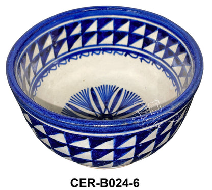 Multi-Color Hand Painted Ceramic Bowls