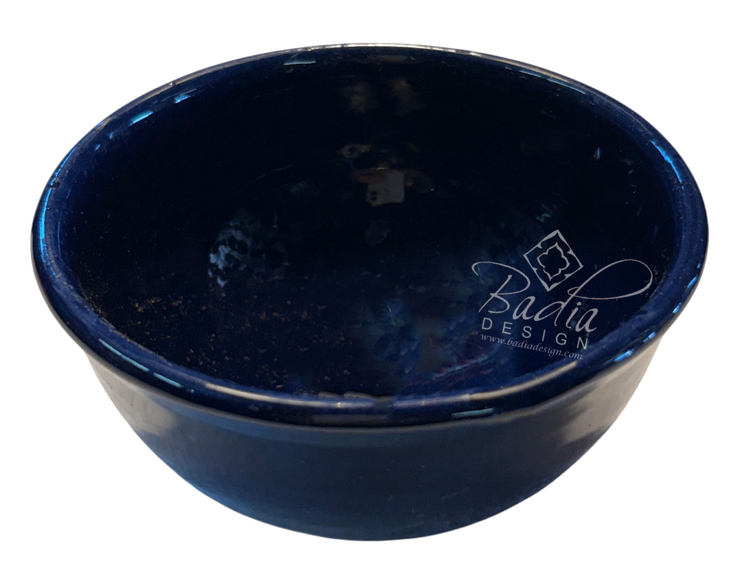 Small Solid-Color Hand-Painted Ceramic Bowls