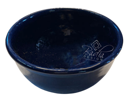 Small Solid-Color Hand-Painted Ceramic Bowls