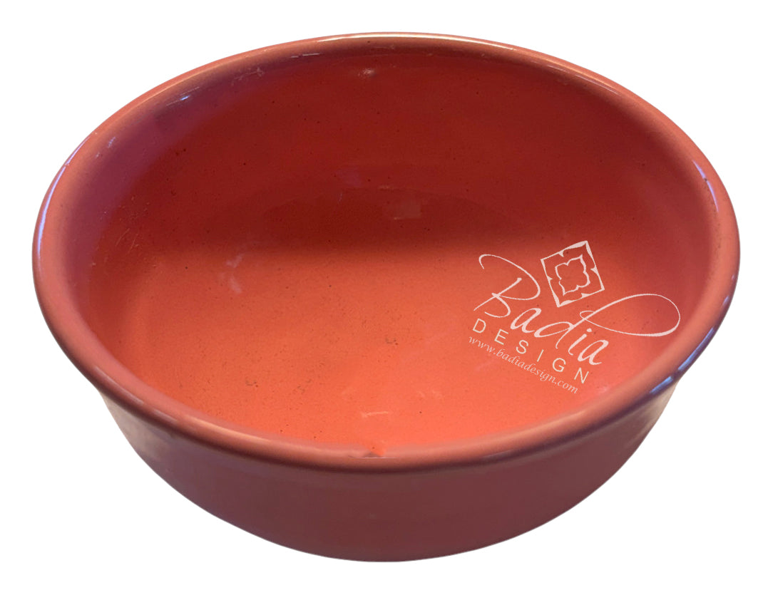 Small Solid-Color Hand-Painted Ceramic Bowls