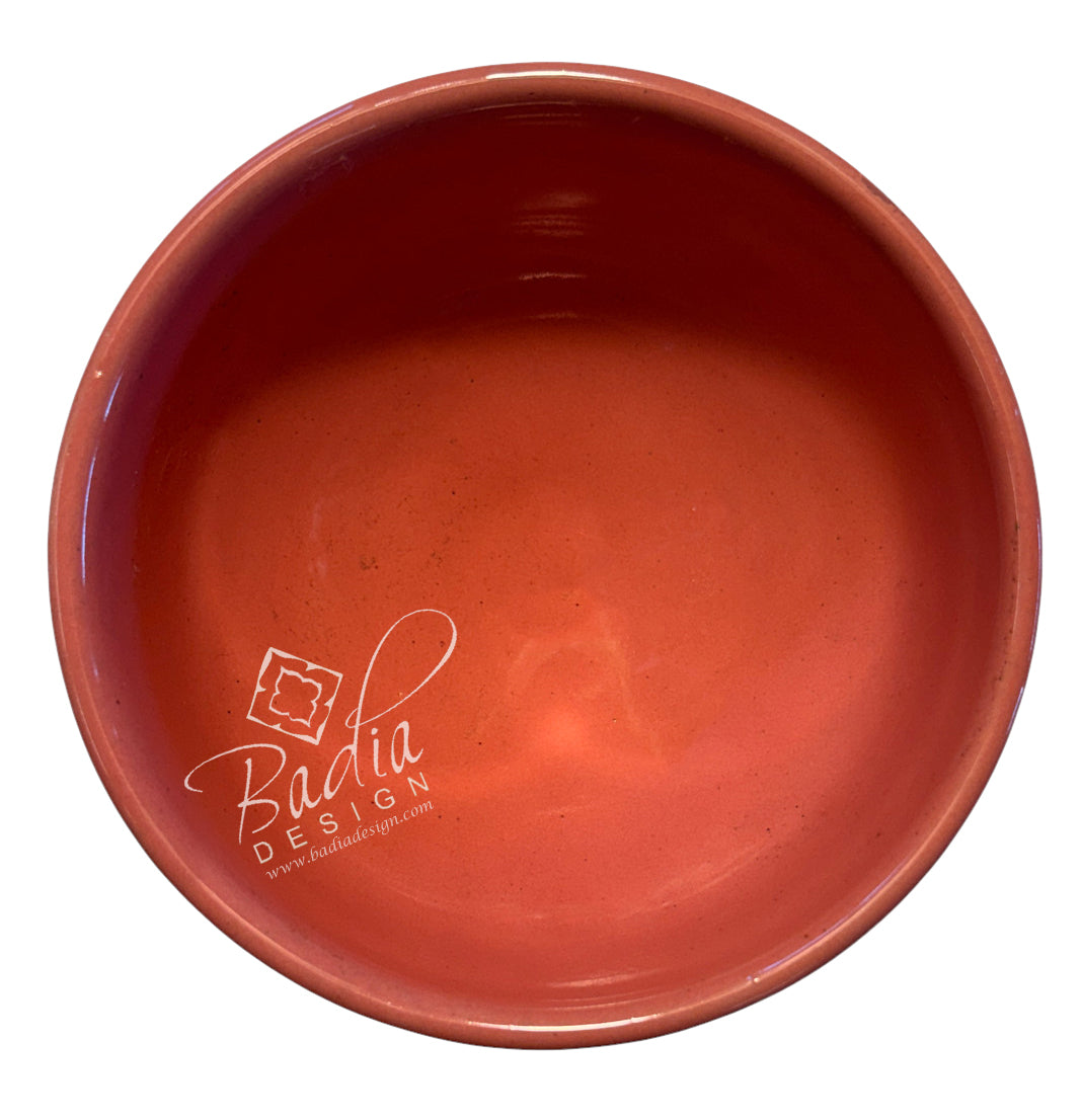 Small Solid-Color Hand-Painted Ceramic Bowls
