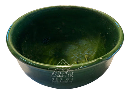 Small Solid-Color Hand-Painted Ceramic Bowls