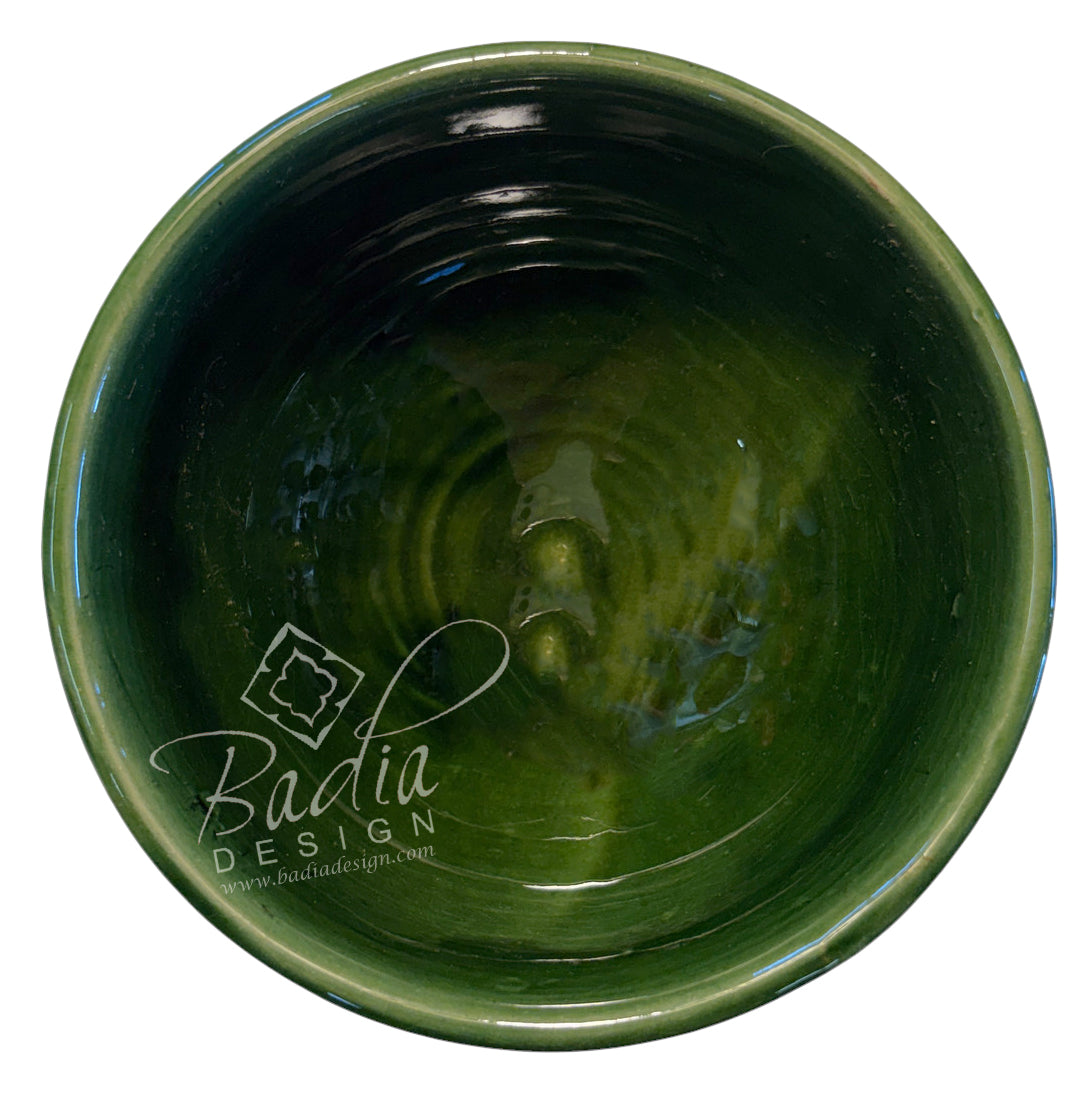 Small Solid-Color Hand-Painted Ceramic Bowls