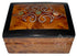 Small Thuya Wood Jewelry Box with Mother of Pearl Inlay