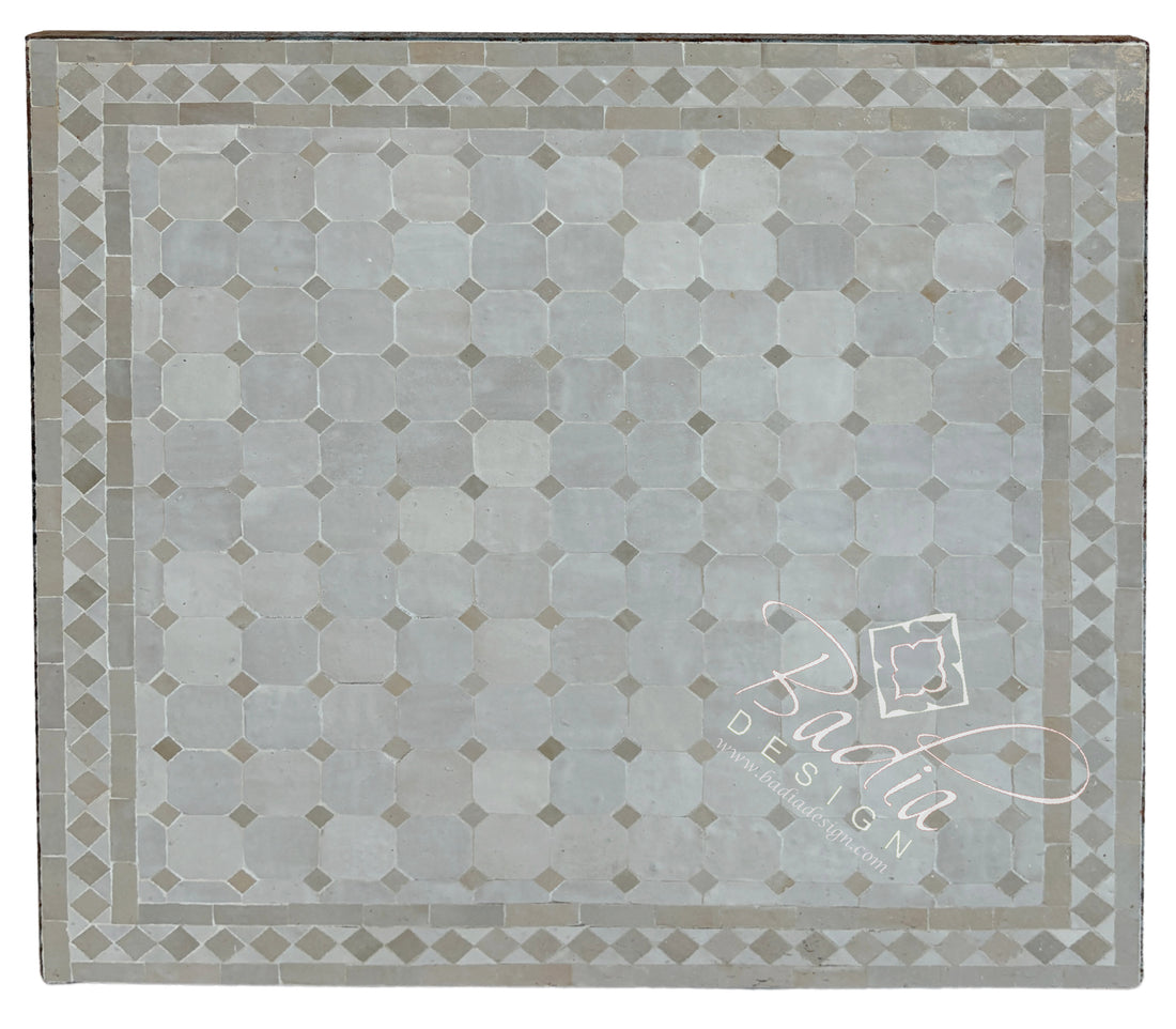 30" Square Beige Tile Table Top