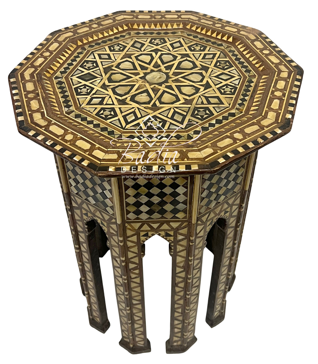 Syrian Design Inlay Accent Table
