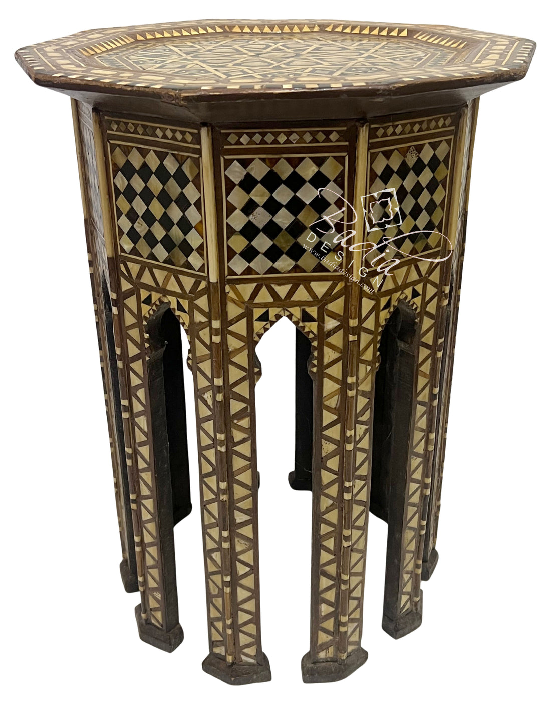 Syrian Design Inlay Accent Table
