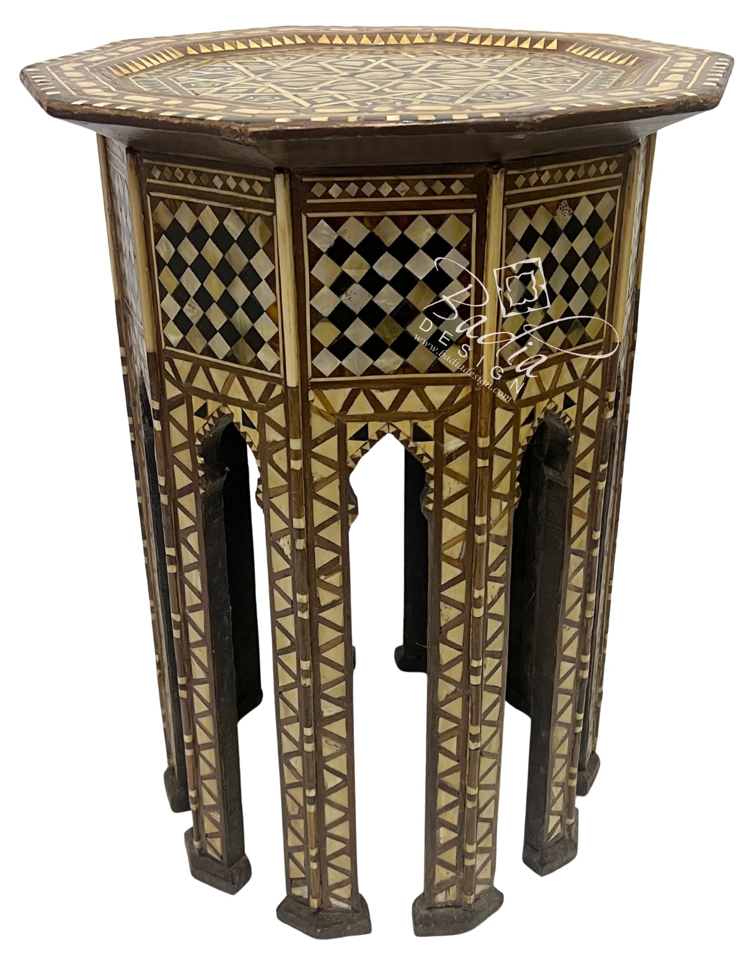 Syrian Design Inlay Accent Table