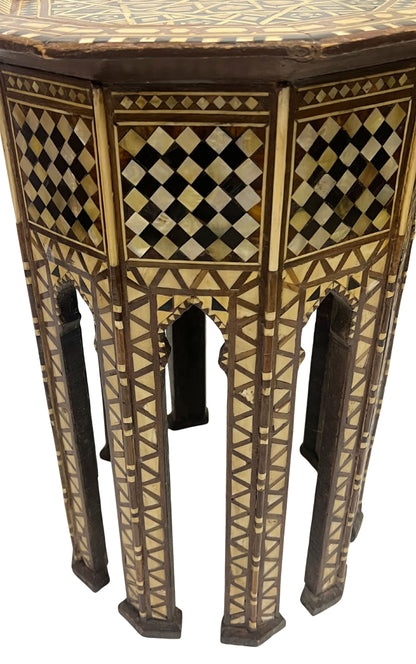 Syrian Design Inlay Accent Table