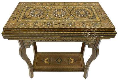 Handcrafted Syrian Design Inlay Gaming Table