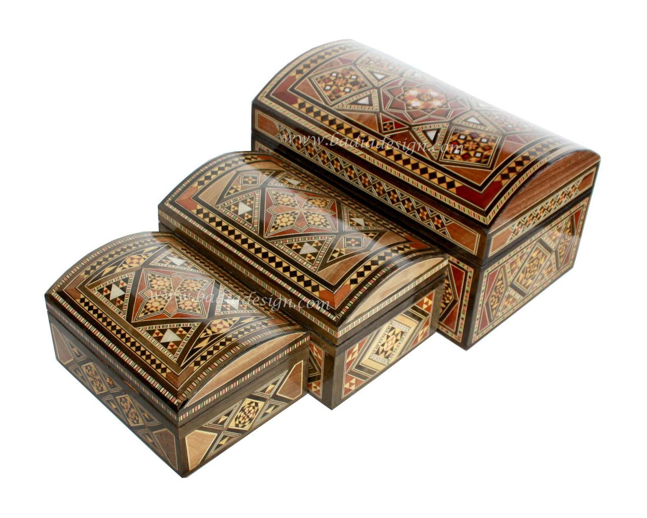 Inlaid Moroccan Wooden Jewelry Box
