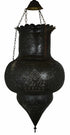 Moroccan Aged Brass Chandelier with Arabesque Design