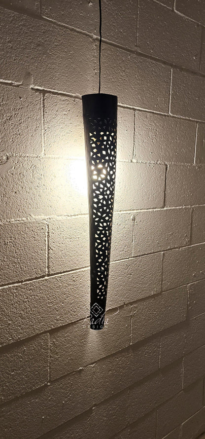 Tall Cylindrical Shaped Rustic Iron Wall Sconce