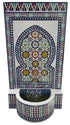 Tall Moroccan Multi-Color Mosaic Tile Water Fountain