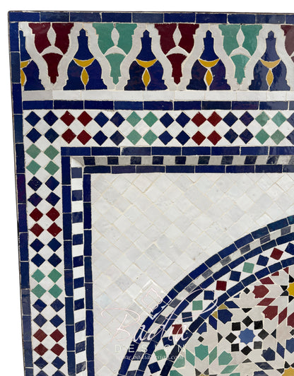 Tall Multi-Color Mosaic Tile Water Fountain