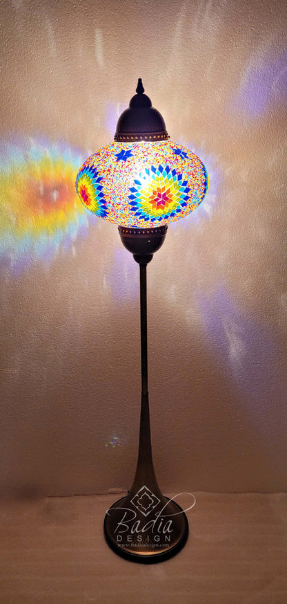 Turkish Mosaic Glass Floor Lamps