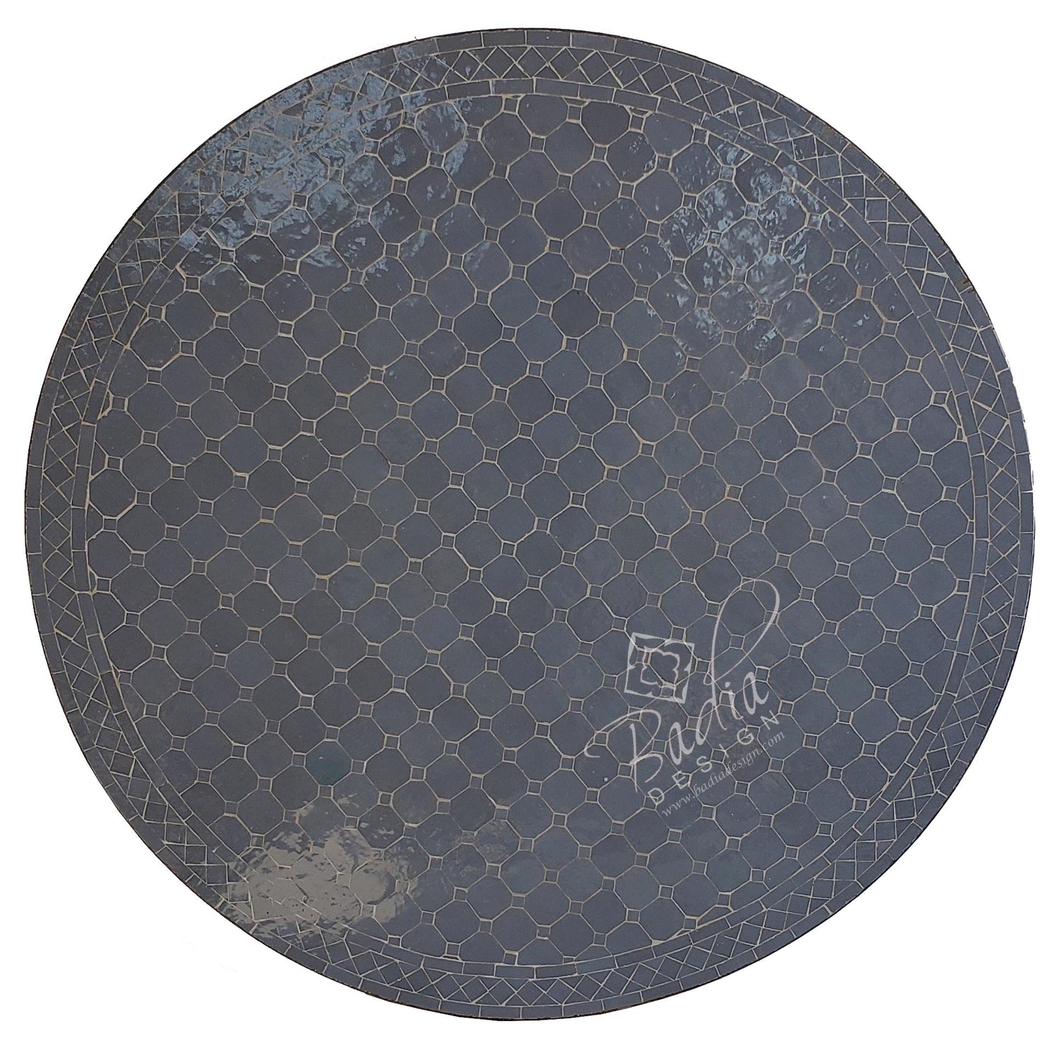 48" Moroccan Mosaic Tile Table Top