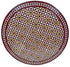 Red Multi-Color Moroccan Mosaic Tile Table Top