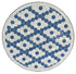 Round Moroccan White and Blue Tile Table Top