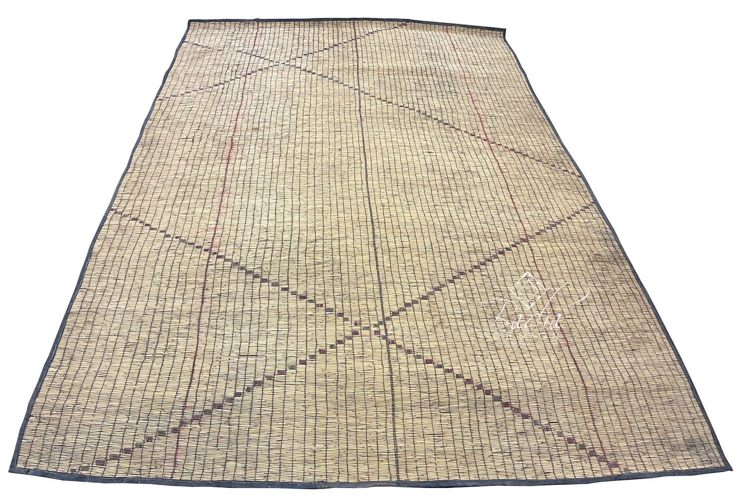 Traditional Handwoven Berber Straw Mat
