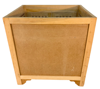 Unfinished Wooden Vanity with Moucharabieh Doors