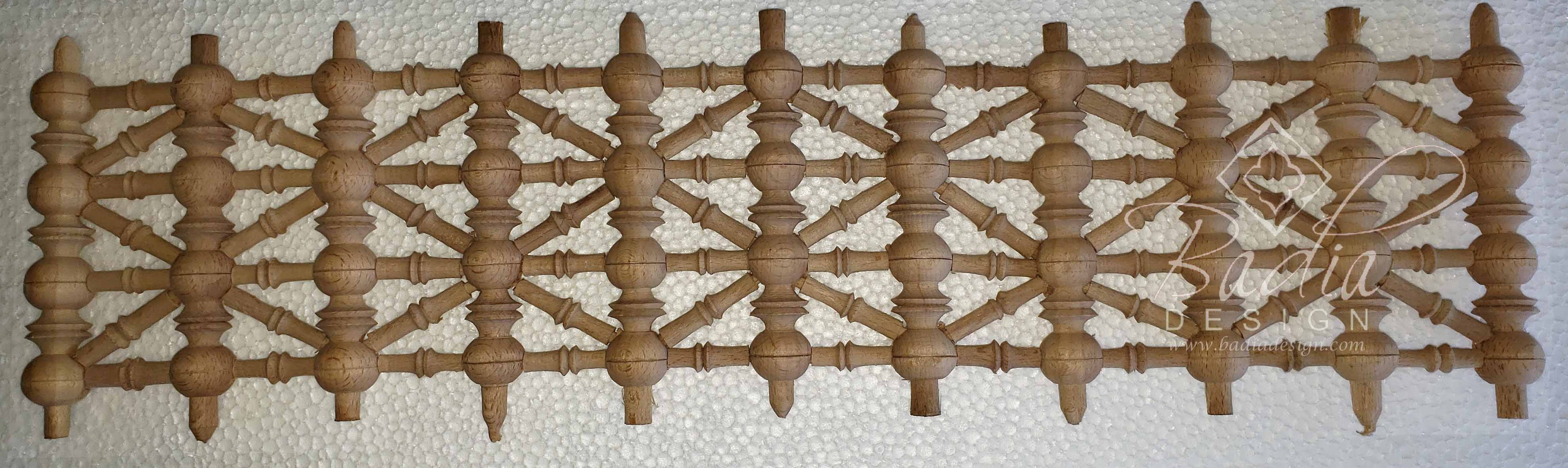 Moroccan Hand Carved Moucharabieh Panel