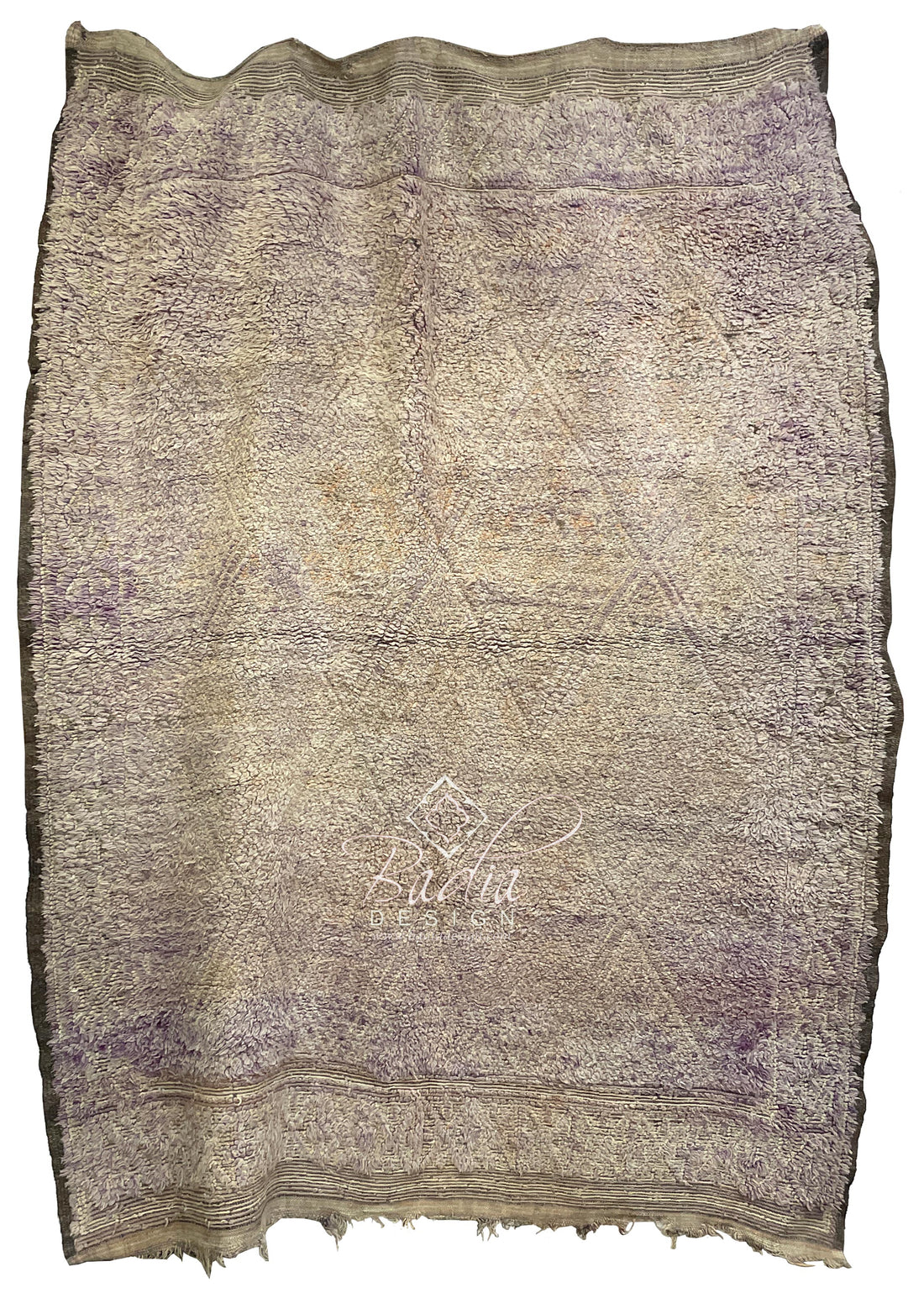 Vintage Faded Moroccan Berber Rug