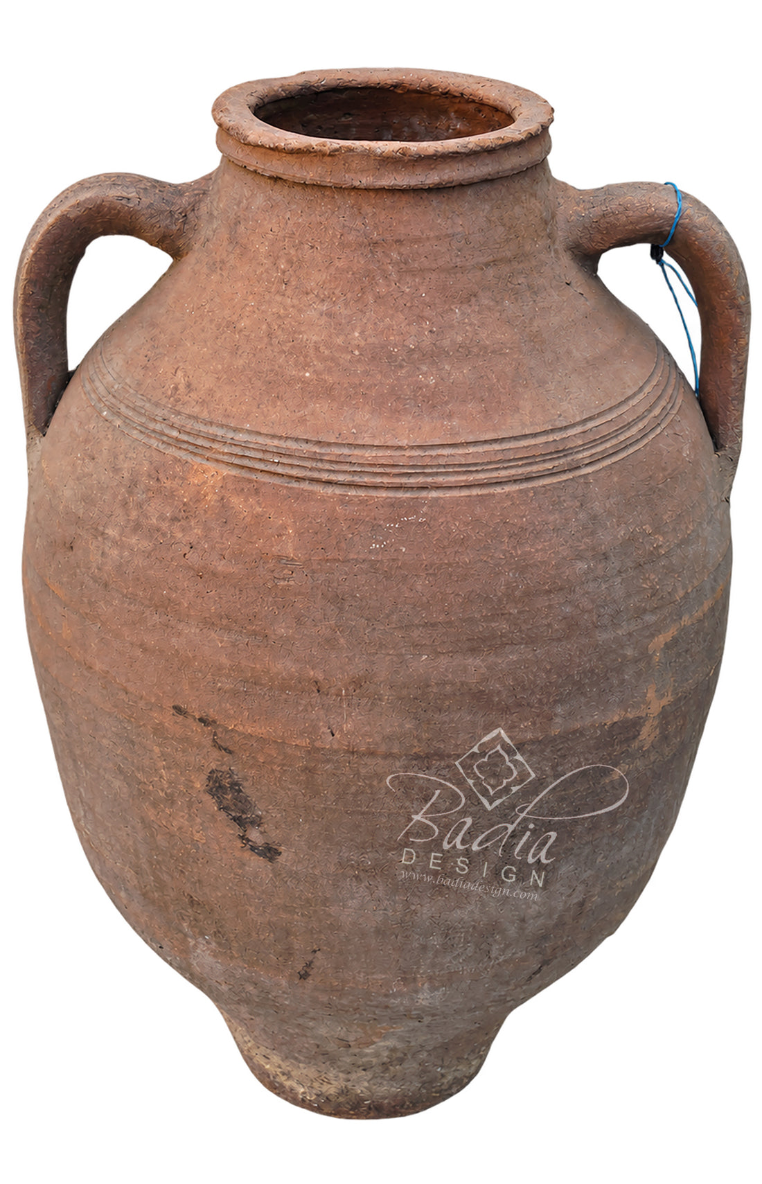 Vintage Moroccan Terracotta Clay Planter with Handles