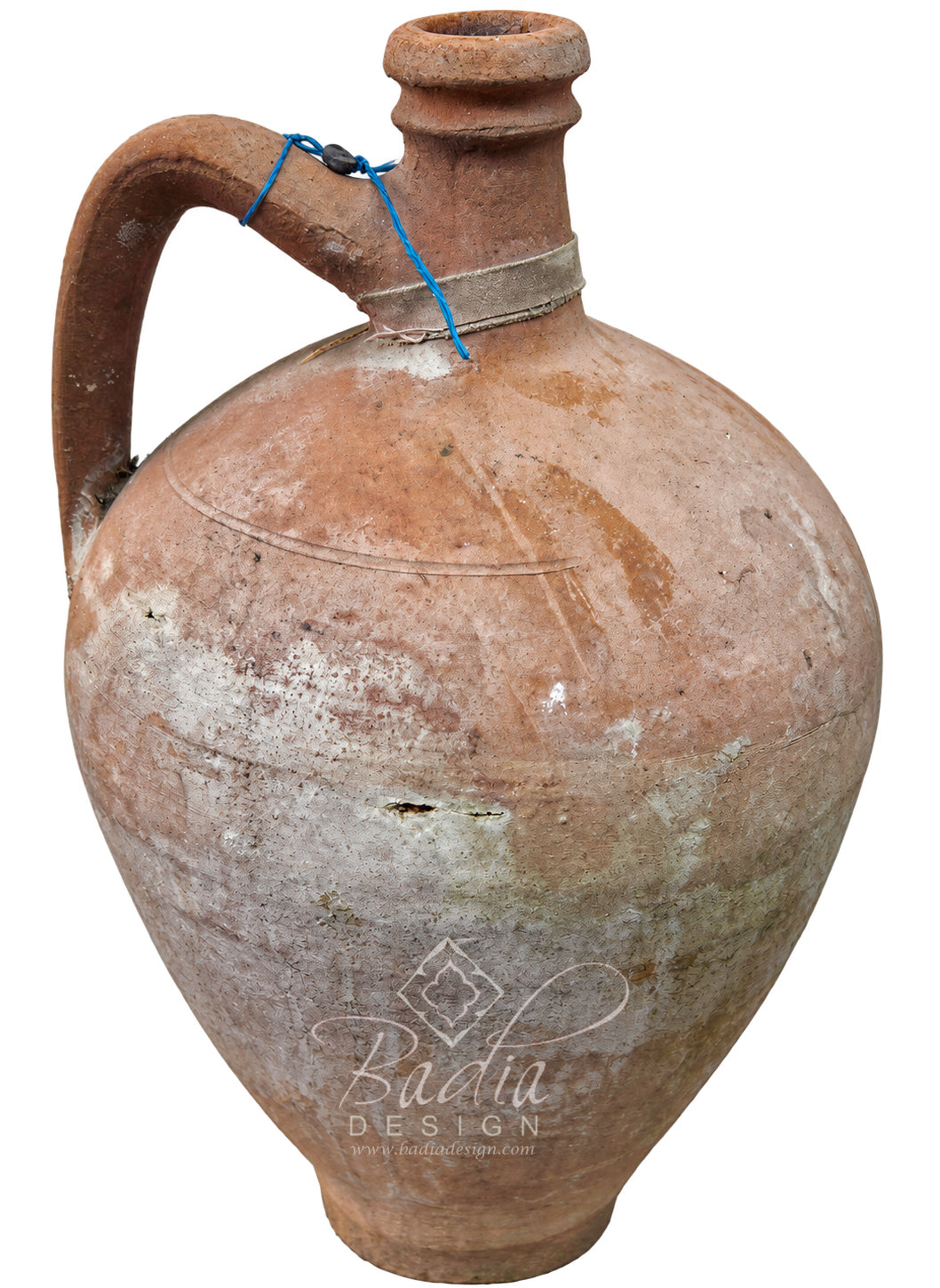 Vintage Moroccan Terracotta Planter with Narrow Neck Opening