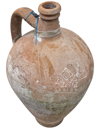 Vintage Moroccan Terracotta Planter with Narrow Neck Opening