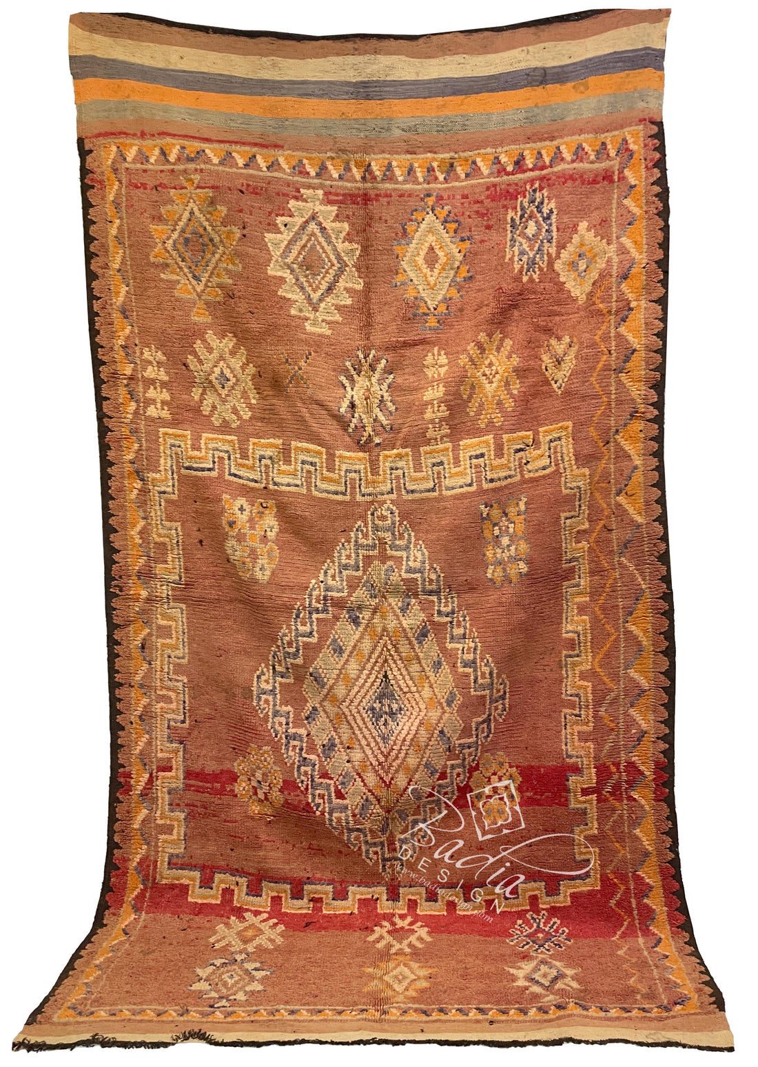 Vintage Multi-Color Moroccan Tribal Rug