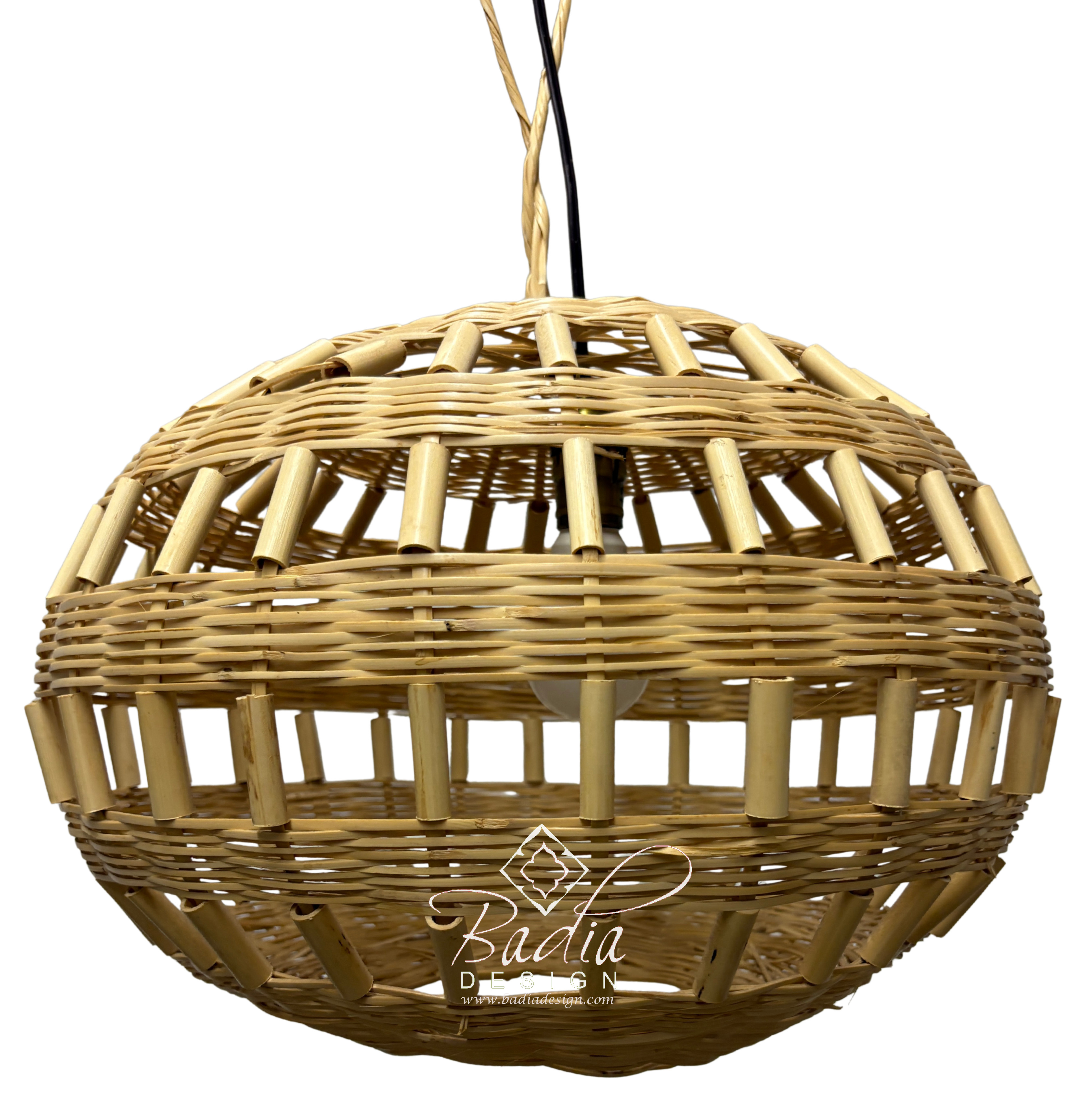 Moroccan Globe Raffia Lantern
